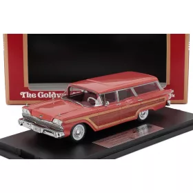   Goldvarg - FORD USA COUNTRY SQUIRE SW STATION WAGON 1959 DARK PINK WOOD