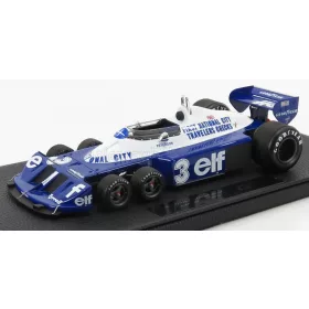  GP Replicas - TYRRELL F1  P34/2 ELF FORD SIX WHEELS N 3 SEASON GP 1977 R.PETERSON BLUE WHITE