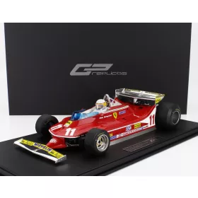   GP Replicas - FERRARI F1  312T4 N 11 WORLD CHAMPION POLE POSITION AND WINNER MONACO GP (with pilot figure) 1979 JODY SCHECKTER RED