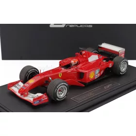   GP Replicas - FERRARI F1  F2001 N 1 WORLD CHAMPION WINNER MONACO GP (with pilot driver) 2001 MICHAEL SCHUMACHER RED WHITE
