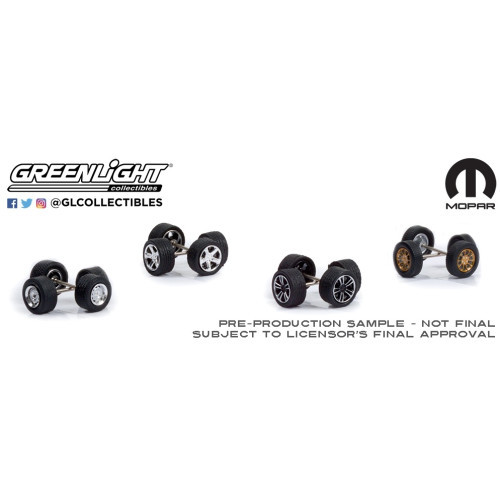 GREENLIGHT - Auto Body Shop - Wheel & Tire Packs Series 6 - MOPAR Solid Pack
