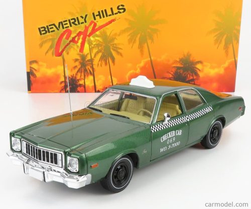 Greenlight - Plymouth Fury Checker Cab Taxi 1976 - Beverly Hills Cop Green Met