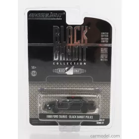   Greenlight - Ford Usa Taurus Police 1988 - Black Bandit Matt Black