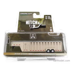  Greenlight - Trailer Rimorchio 26 Foot Livestock 2-Assi 2000 Beige