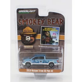   Greenlight - NISSAN TITAN XD PRO-X4 PICK-UP 2019 - SMOKEY BEAR LIGHT BLUE