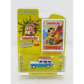   Greenlight - VOLKSWAGEN TYPE 3 SQUAREBACK 1961 WITH SURFBOARD - GARBAGE PAIL KIDS BLUE