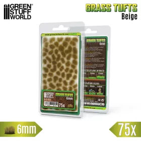   Green Stuff World - Static Grass Tufts 6 mm - Beige (75 pcs.)