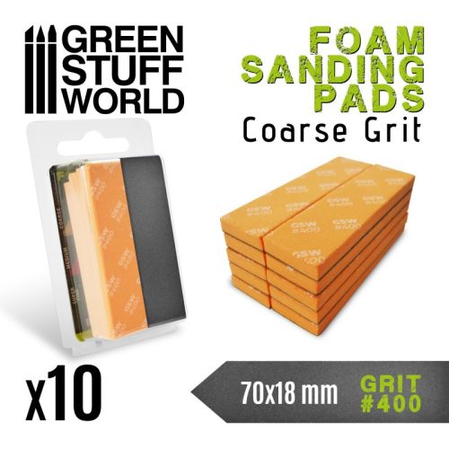 Green Stuff World - Foam Sanding Pads 400 Grit