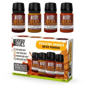   Green Stuff World - Texture Series Set 30ml - Rust Textures (Pack x4)
