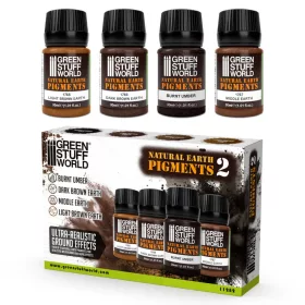   Green Stuff World - Natural Earth pigments Set 30ml - Number 02 (Pack x4)