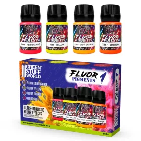   Green Stuff World - FLUOR pigments Set 30ml - Num. 01 (Pack x4)