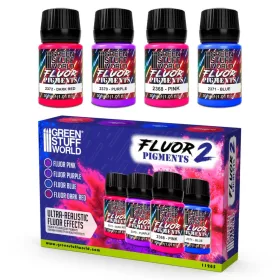   Green Stuff World - FLUOR pigments Set 30ml - Num. 02 (Pack x4)