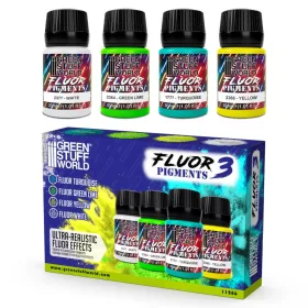   Green Stuff World - FLUOR pigments Set 30ml - Num. 03 (Pack x4)