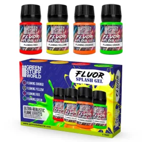   Green Stuff World - Texture Series Set 30ml - Fluor Splash Gel 30ml (Pack x4)