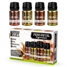 Green Stuff World - Pure Metal Pigments Set 30ml (Pack x4)