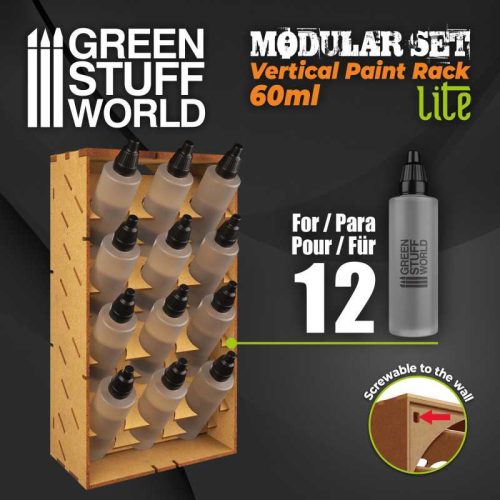 Green Stuff World - Mdf Paint Organizer Vertical (60Ml Dipping Type) - Lite