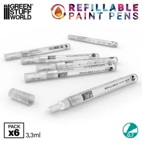 Green Stuff World - Refillable marker 0.7 mm - 6 pcs.