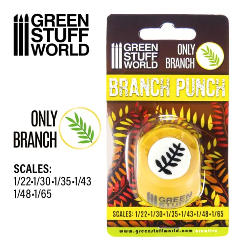 Green Stuff World - Miniature Branch Punch YELLOW