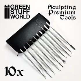  Green Stuff World - 10x Professional Sculpting Tools with case