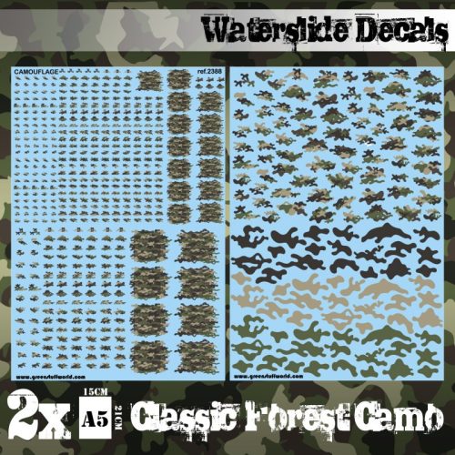 Green Stuff World - Waterslide Decals - Classic Forest Camo