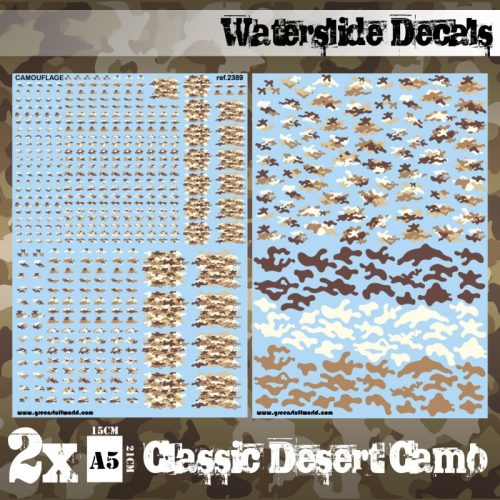 Green Stuff World - Waterslide Decals - Classic Desert Camo