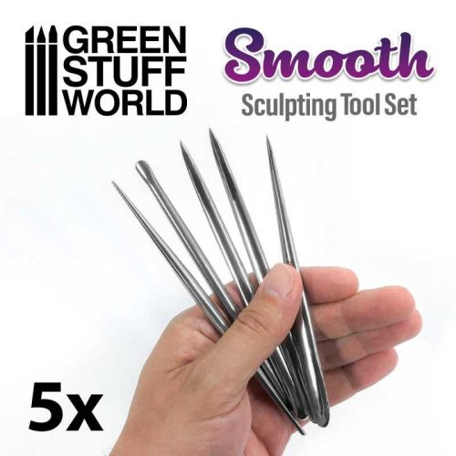 Green Stuff World - Smooth Sculpting Tools Set - 5Pcs/Set