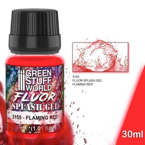 Green Stuff World - Splash Gel FLAMING Fluor RED 30ml
