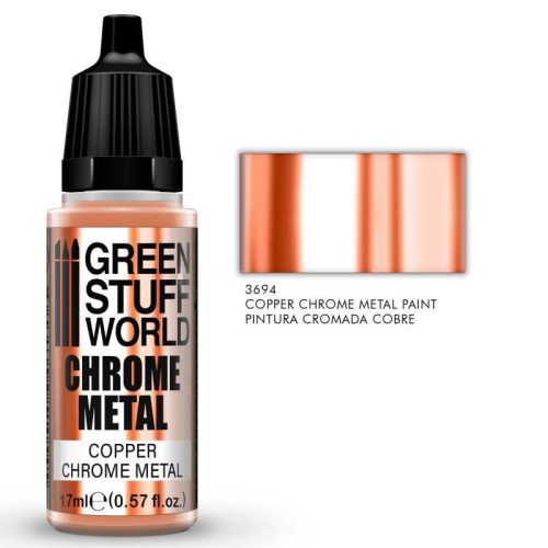 Green Stuff World - Chrome Metal Paint - Copper Color 17Ml