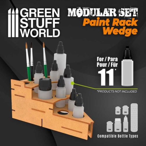 Green Stuff World - Mdf Paint Organizer Wedge