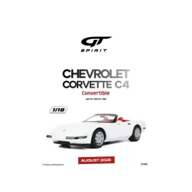   GT Spirit - 1995 Chevrolet Corvette C4 Convertible *Resin serie* arctic white