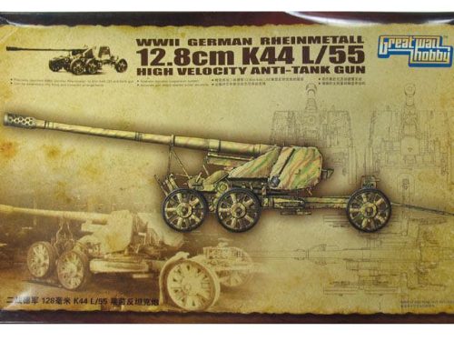 Great Wall Hobby - 1/35 WWII German Rheinmetall 12.8cm K44 L/55 High Velocity Anti-Tank Gun 