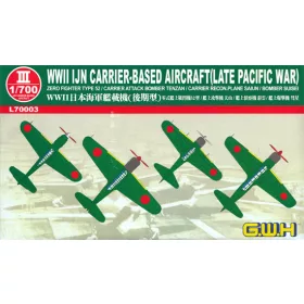   Great Wall Hobby - WWII IJN Carrier Aircraft (Late Pacific War) repülő makett