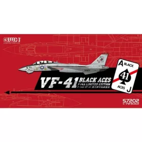   Great Wall Hobby - 1:72 US Navy F-14A VF-41  Black Aces repülő makett