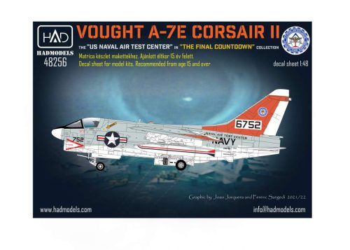 Had models - A-7E US NAVAL Air Test Center ” The final Countdown” decal sheet 1: