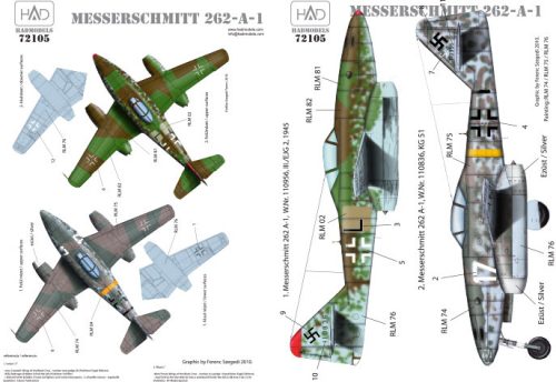 HAD models - Messerschmitt Me 262 A-1 (Luftwaffe black "L", white 17)