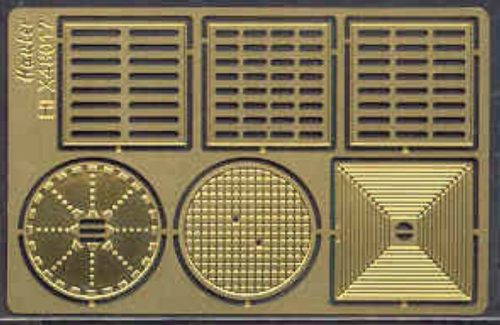 Hauler - 1/48 Grills and manholes photoetch  parts in scale 1-48