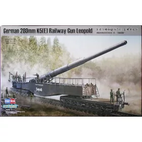 Hobbyboss - German 280Mm K5(E) Railway Gun Leopold