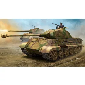   Hobbyboss - German Sd.Kfz.182 King Tiger  Porsche Turret  w/Zimmerit tank makett