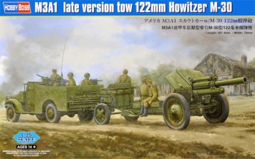 Hobbyboss - M3A1 late version tow 122mm HowitzerM-30