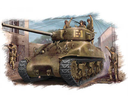 Hobbyboss - U.S M4A1 76(W) Tank
