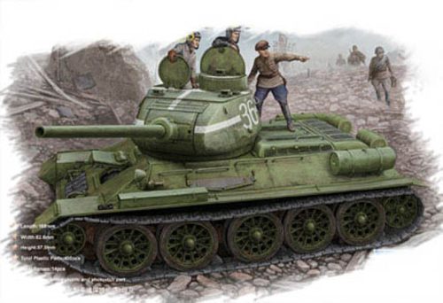 Hobbyboss - Russian T-34/85 (1944 Flattened Turret) Tank