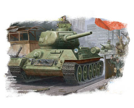 Hobbyboss - Russiant-34/85(1944 Angle-Jointed Turret) Tank