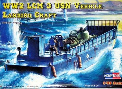 Hobbyboss - U.S. Lcm-3 Usn Vehicle Landing Craft