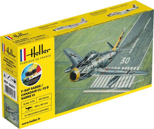 Heller - STARTER KIT F-86F SABRE / CANADAIR CL-13 B Sabre VI