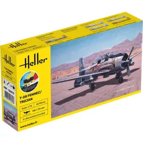 Heller - STARTER KIT T-28 FENNEC /TROJAN repülő makett