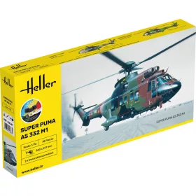 Heller - STARTER KIT Super Puma AS 332 M0 helikopter makett
