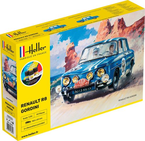Heller - STARTER KIT Renault R8 Gordini
