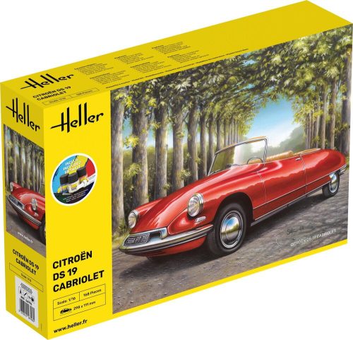 Heller - STARTER KIT Citroen DS 19 Cabriolet