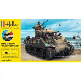 Heller - M4A2 Sherman  Division Leclerc tank makett