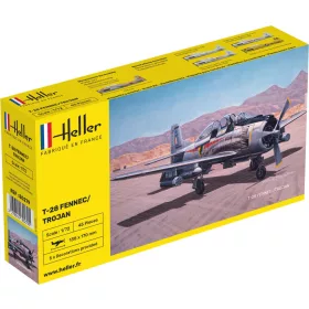 Heller - NORTH AMERICAN T-28 FENNEC TROJAN repülő makett